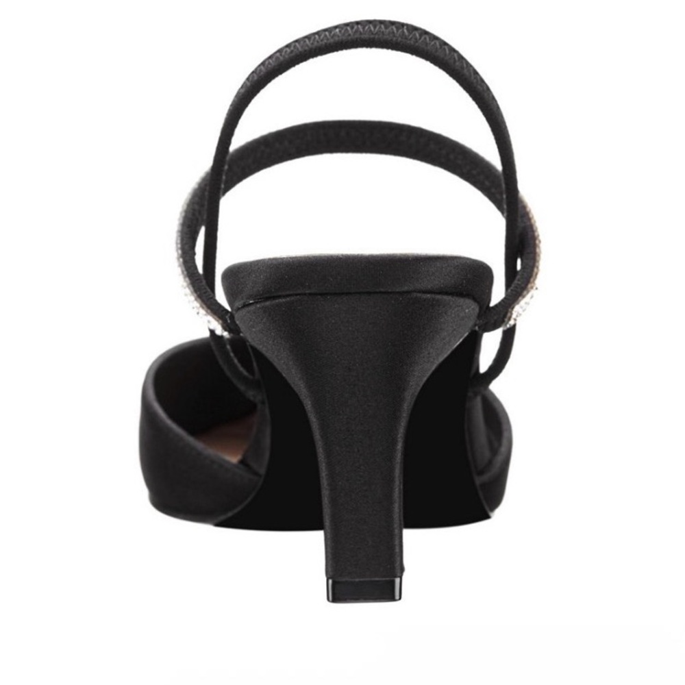 Nina Elegant Billie’s  Black Women's Slingback Evening Pumps - Picture 5 of 6